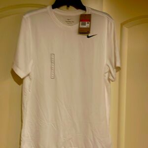 Nike  Mens Dri-Fit White Tee